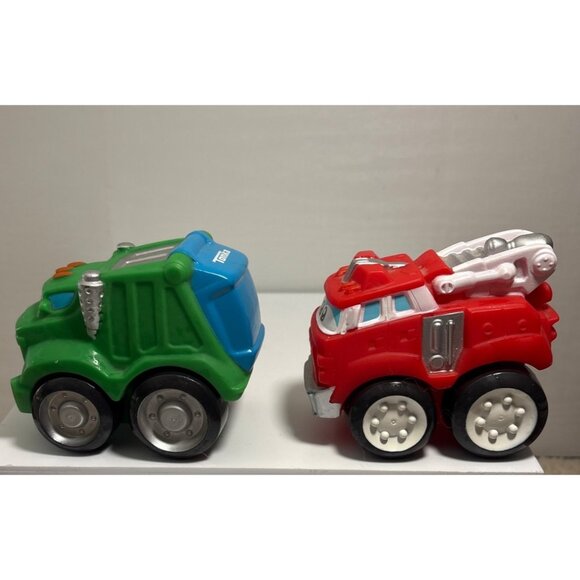Tonka Chuck and Friends Rowdy Garbage Truck & Boomer Firetruck Mini Toy Set - Picture 4 of 10